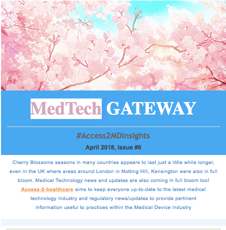MedTech GATEWAY – like sakuras in bloom: Our April issue gives you the latest updates in the MD industry today